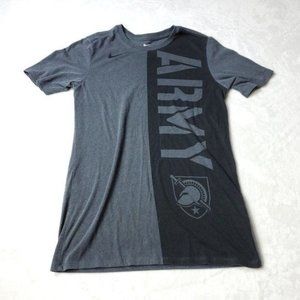 Nike Tee Army Spartan T Shirt  Mens Size S Small Gray  Short Sleeve